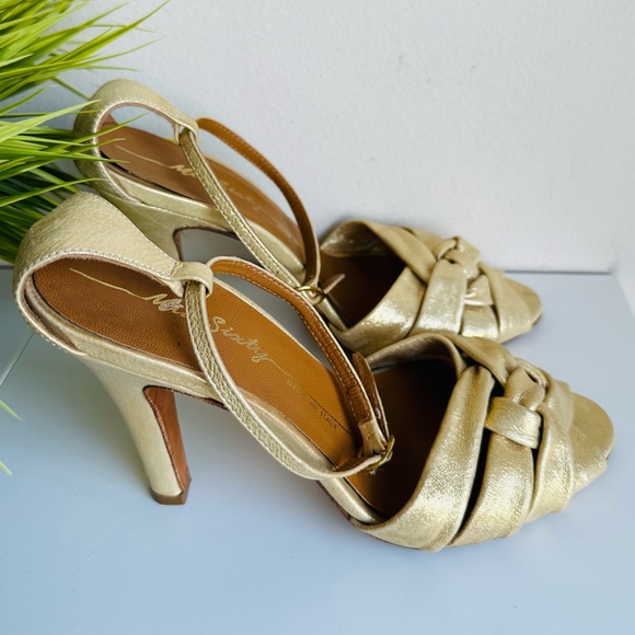 Miss Sixty | Leather Gold Sandals - Picture 16 of 16